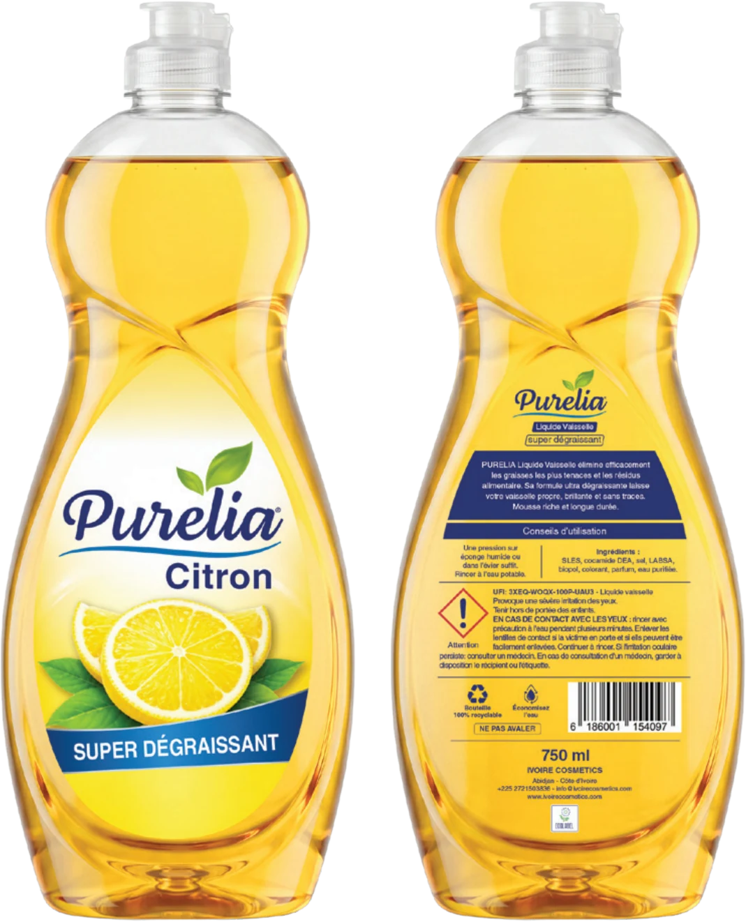 Purelia Liquide vaisselle Citron